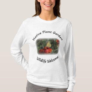 Camiseta Vida selvagem de plantas nativas bem-vinda