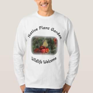 Camiseta Vida selvagem de plantas nativas bem-vinda