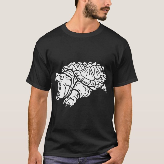 Camiseta vida selvagem de réptil de tartaruga-salgueira (Frente)