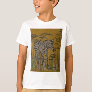Camiseta Vida Selvagem do Quênia Safari Zebra Africano.png
