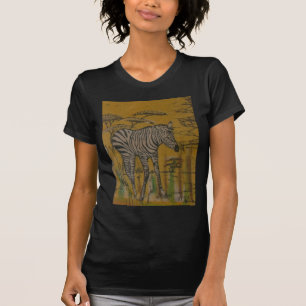 Camiseta Vida Selvagem do Quênia Safari Zebra Africano.png