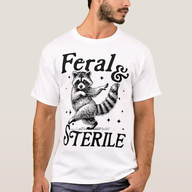 Camiseta Vida Selvagem E Estéril Selvagem E Livre De Mulher (Frente)