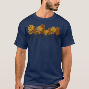 Camiseta Vida Selvagem Exterior Queda Árvores Florestais Ou