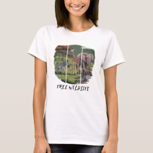Camiseta Vida Selvagem Livre