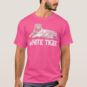 Camiseta Vida Selvagem Mínima da Vintagem do Tigre Branco (