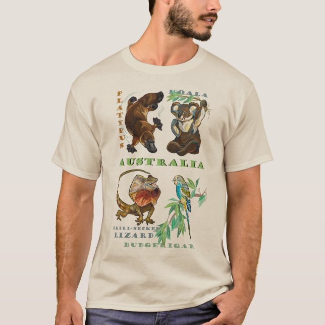 Camiseta Vida selvagem na Austrália (Frente)