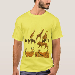 Camiseta Vida Selvagem na Savana Africana.