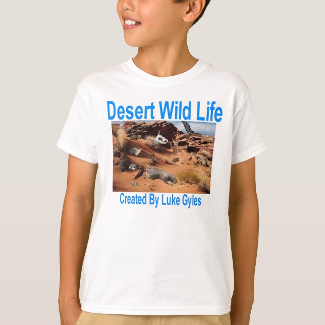 Camiseta Vida selvagem no deserto (Frente)
