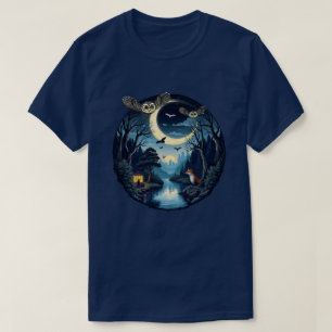 Camiseta Vida selvagem noturna Maravilha Design
