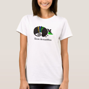 Camiseta Vida Selvagem - Salva-Cute ARMADILLOS - Natureza -
