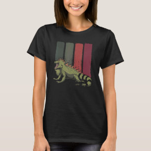 Camiseta Vida Selvagem Tropical Lizard Animal Reptile Retro