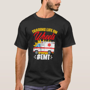 Camiseta Vida Sobre Rodas Técnico de Emergência Médica Amb