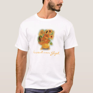 Camiseta Vida tranquila - Vase com doze girassóis, van Gogh