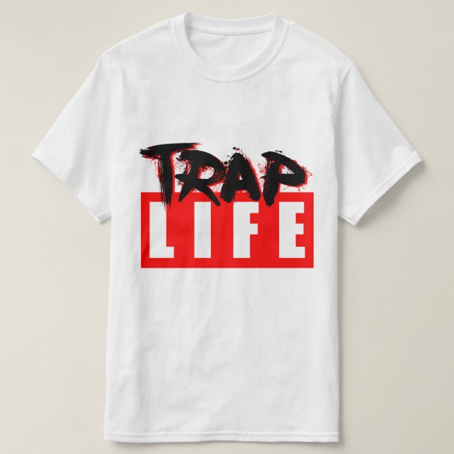 Camiseta Vida Trappin da armadilha (Frente do Design)