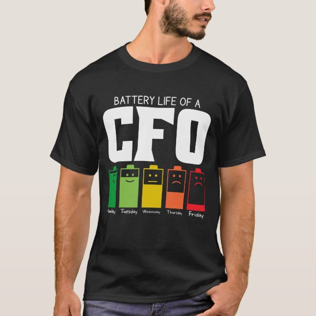 Camiseta Vida Útil da Bateria de um CFO (Frente)