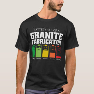 Camiseta Vida Útil da Bateria de um Fabricante de Granito