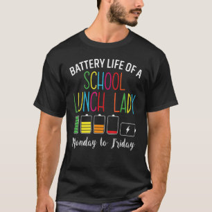 Camiseta Vida Útil Da Bateria De Um Trabalho De Dama De Alm