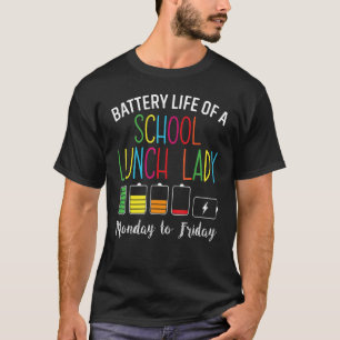 Camiseta Vida Útil Da Bateria De Um Trabalho De Dama De Alm
