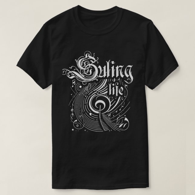 Camiseta Vida Útil de Música Onda (Frente do Design)