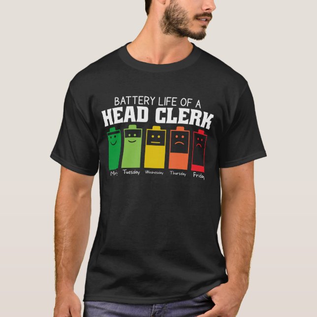 Camiseta Vida Útil de um Chefe de Escritório (Frente)