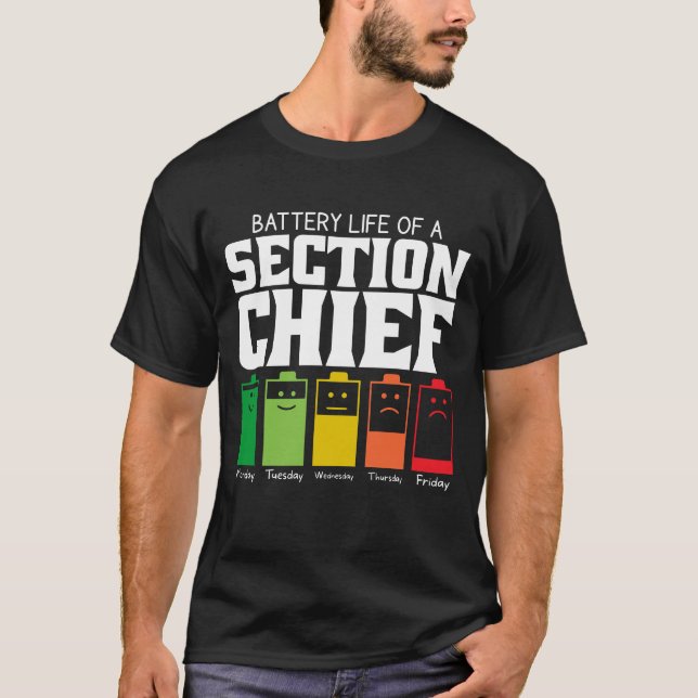 Camiseta Vida Útil de um Chefe de Seção  (Frente)