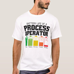 Camiseta Vida Útil de um Operador de Processo
