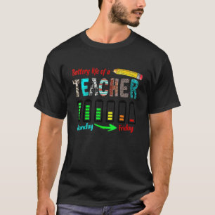Camiseta Vida útil de um professor de segunda a sexta-feira