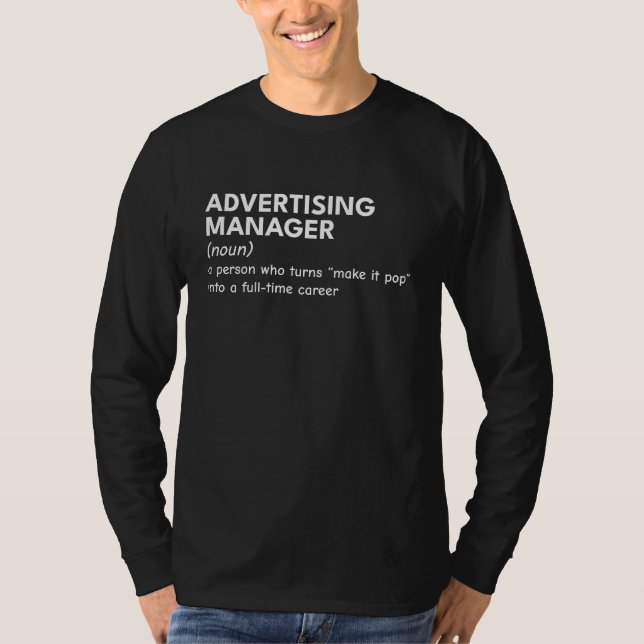 Camiseta Vida útil do Marketing Manager - Versão engraçada (Frente)