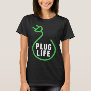 Camiseta Vida útil do plugue, proprietário de VE orgulhoso,