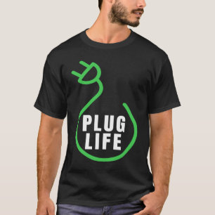 Camiseta Vida útil do plugue, proprietário de VE orgulhoso,