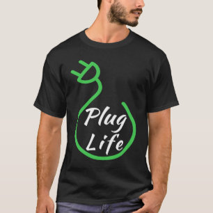 Camiseta Vida útil do plugue, proprietário de VE orgulhoso,