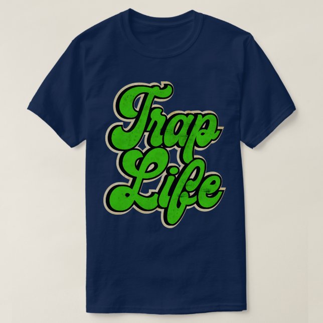 Camiseta Vida útil do Trap Musical Verde (Frente do Design)