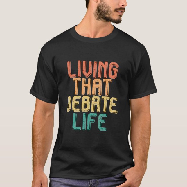 Camiseta Vida vintage que DEBATA a vida (Frente)