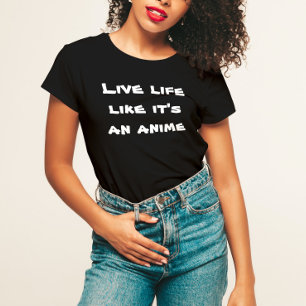 Camiseta Vida viva como ele é um t-shirt do Anime