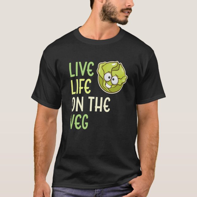 Camiseta Vida Viva Na Alface Veg Vegetable Vegan Lifes (Frente)