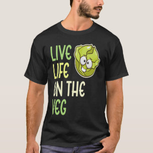 Camiseta Vida Viva Na Vida Veg Vegetable Lettuce Vegan