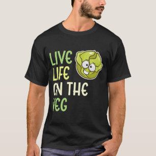 Camiseta Vida Viva Na Vida Veg Vegetable Lettuce Vegan