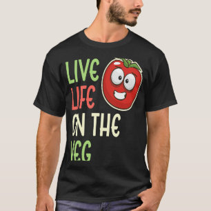 Camiseta Vida Viva No Veg Vegetable Tomato Vegan Vive