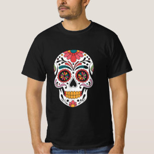 Camiseta Vida y Muerte" - Coleção de Crânios do Açúcar