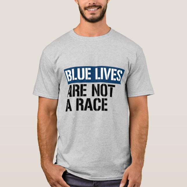 Camiseta Vidas Azuis não são uma corrida (Frente)