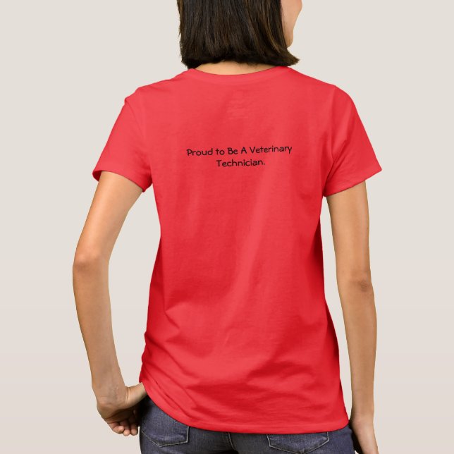 Camiseta Vidas das economias do técnico veterinário (Verso)