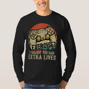 Camiseta Vidas Extra Controladora de Vintage Gamer