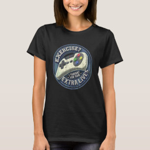 Camiseta Vidas Extras Controle de Videogame Gamer Retro Men