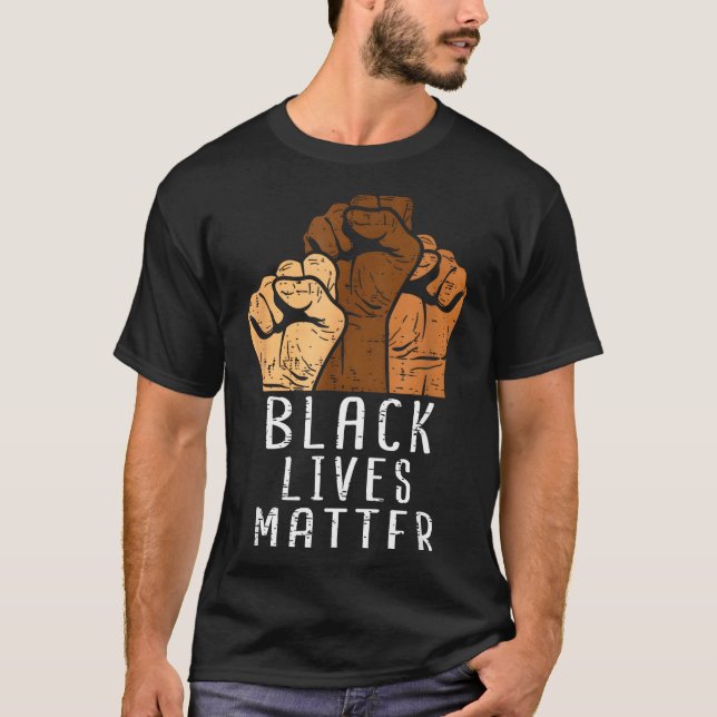 Camiseta Vidas Negras Blm Direitos Humanos Mês da História  (Frente)
