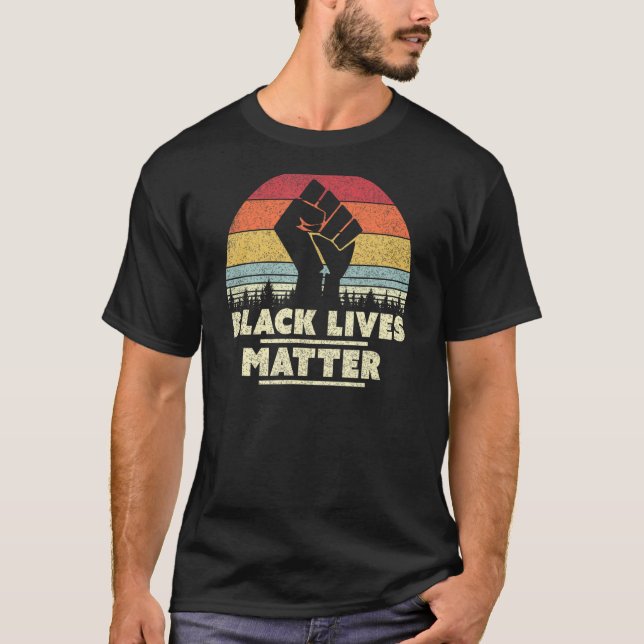 Camiseta Vidas Negras Importam Design. BLM, Retro (Frente)
