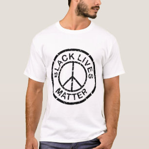 Camiseta vidas negras importam sinal de paz
