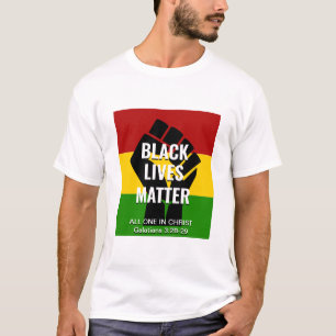 Camiseta VIDAS NEGRAS IMPORTAM Todas Em T-Shirt Cristo