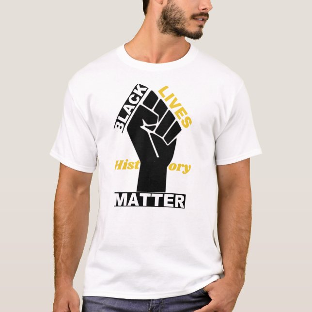 Camiseta Vidas Negras Oficiais Matéria EUA Coleção de Sinal (Frente)