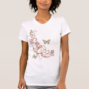 CAMISETA VIDEIRA DE FLORESCÊNCIA ESTILÍSTICA