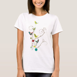 Camiseta Videiras modernas da natureza dos redemoinhos